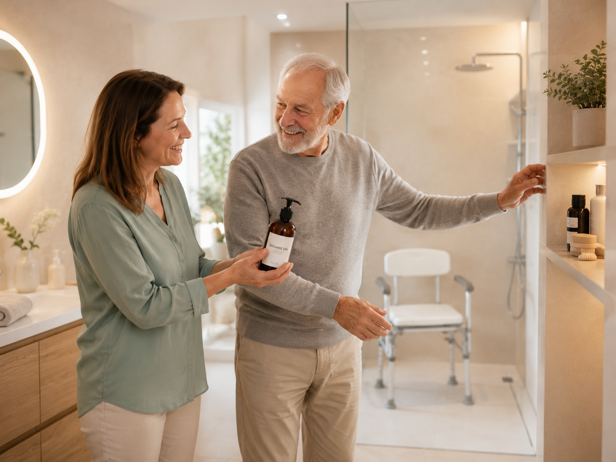 Sicher duschen im Alter: Tipps für mehr Halt im Badezimmer